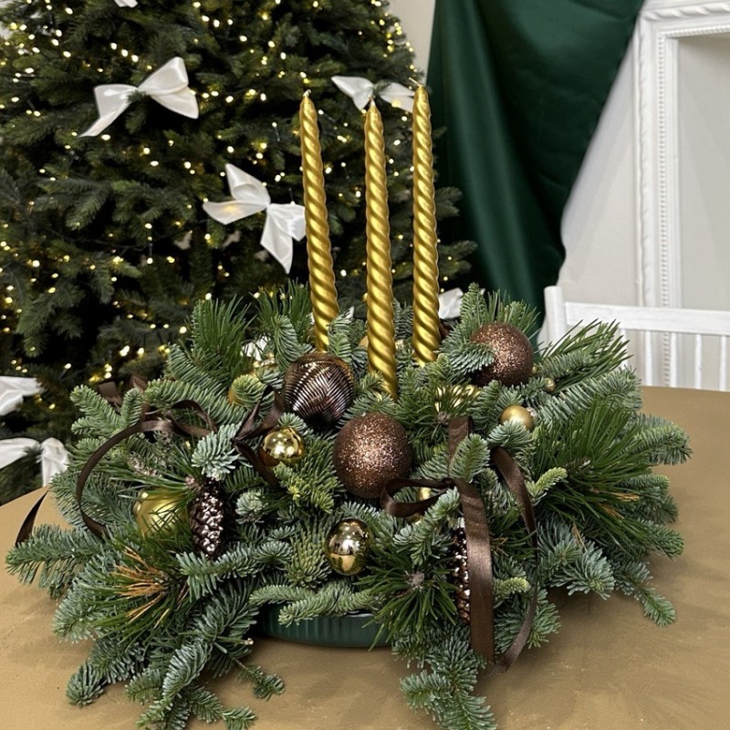 Рождественская композиция на стол «Сказка»